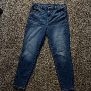 American Eagle Dark Blue Curvy Jeggings